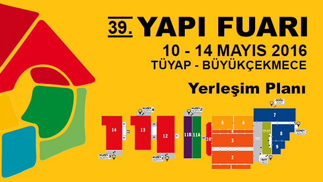 39. İSTANBUL YAPI FUARI YERLEŞİM PLANI