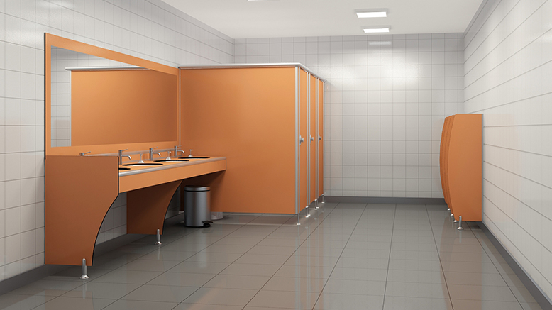 WC Kabin (Cubicles) Kullanımında Etkili Hijyen İçin: Kompakt Laminat